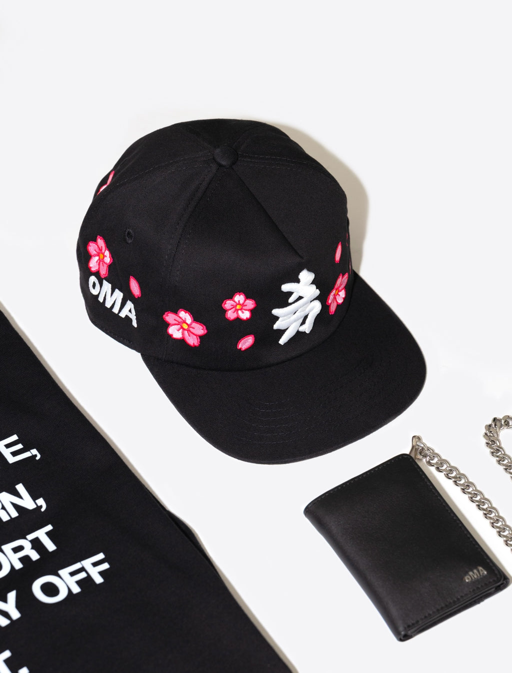 NY KANJI CHERRY BLOSSOM HAT (BLACK)