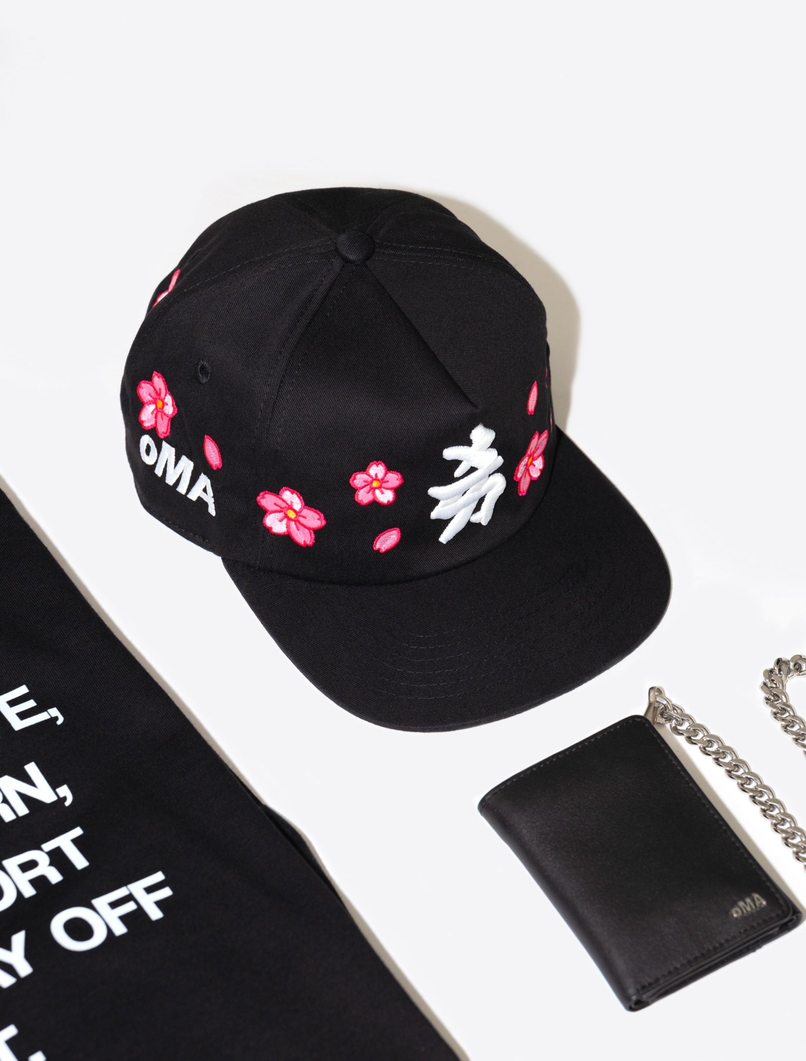 NY KANJI CHERRY BLOSSOM HAT (BLACK)