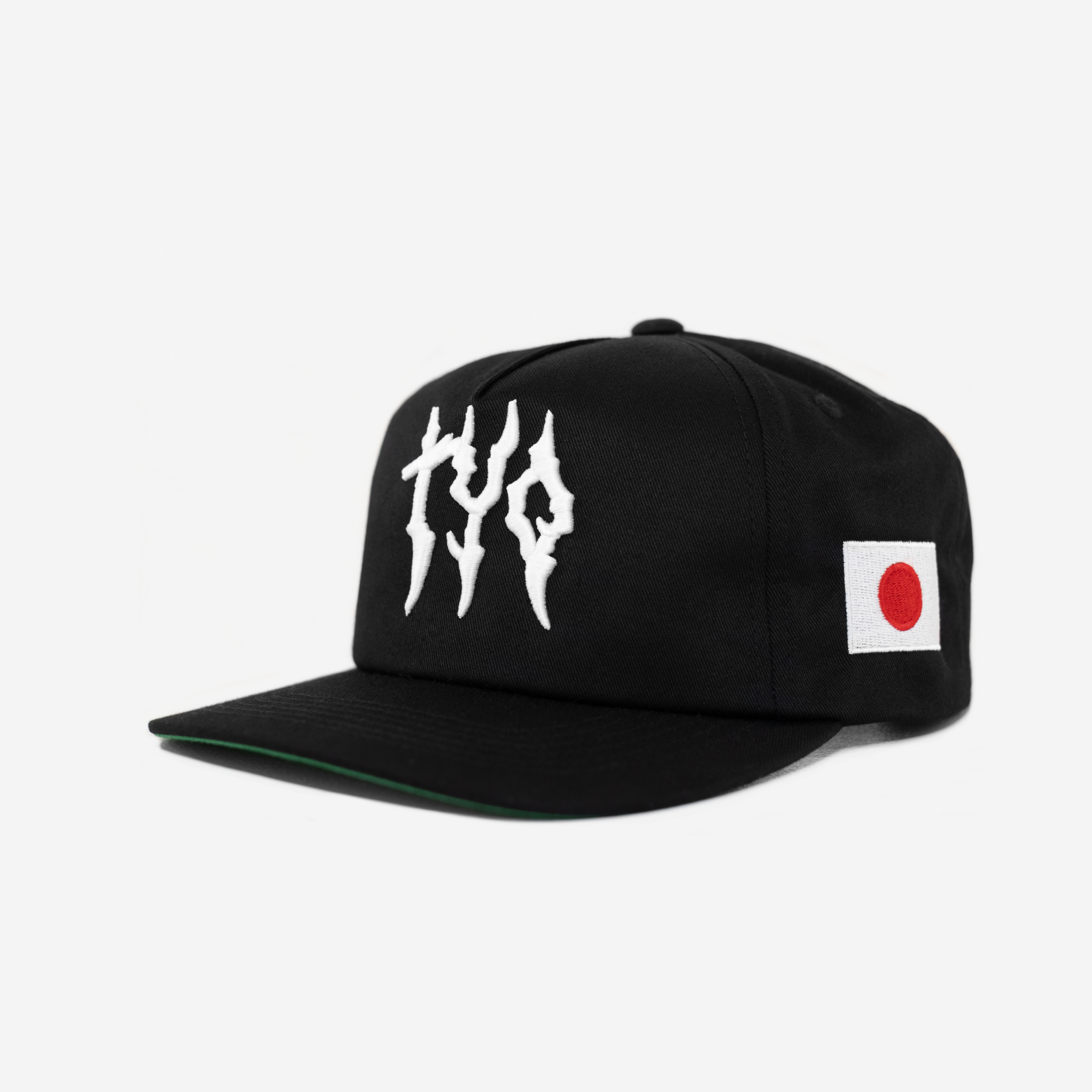 ToKYo GLoBAL GLITCH HAT (GREEN BRIM)