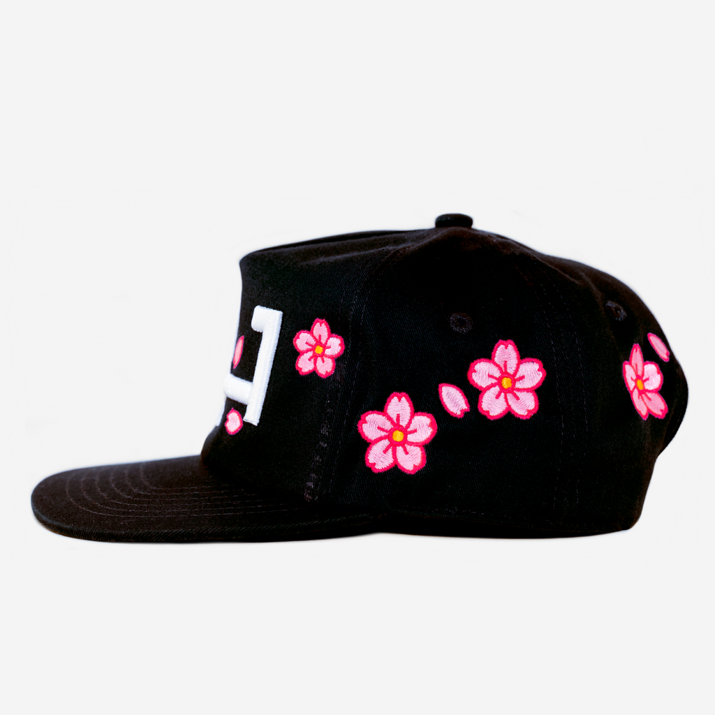 LA CHERRY BLOSSOM HAT (BLACK)