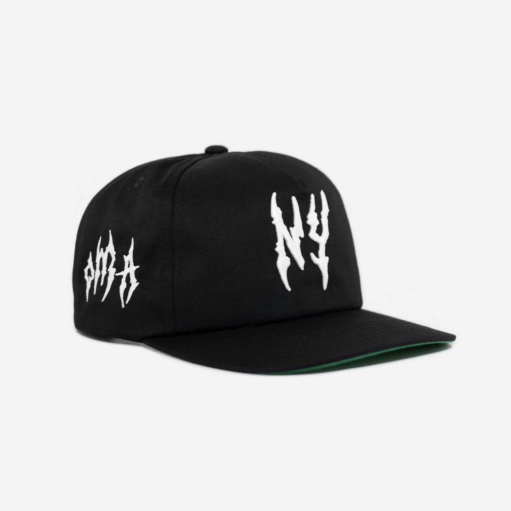 NEW YoRK GLoBAL GLITCH HAT (GREEN BRIM)