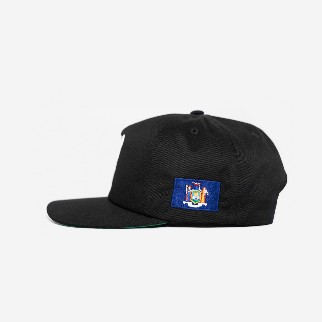 NEW YoRK GLoBAL GLITCH HAT (GREEN BRIM)