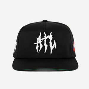 ATLANTA GLoBAL GLITCH HAT (GREEN BRIM)