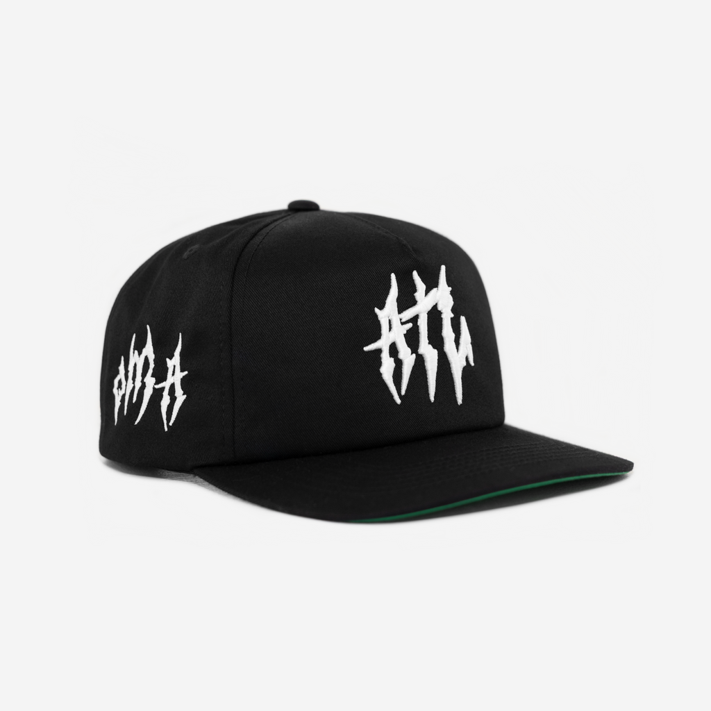 ATLANTA GLoBAL GLITCH HAT (GREEN BRIM)