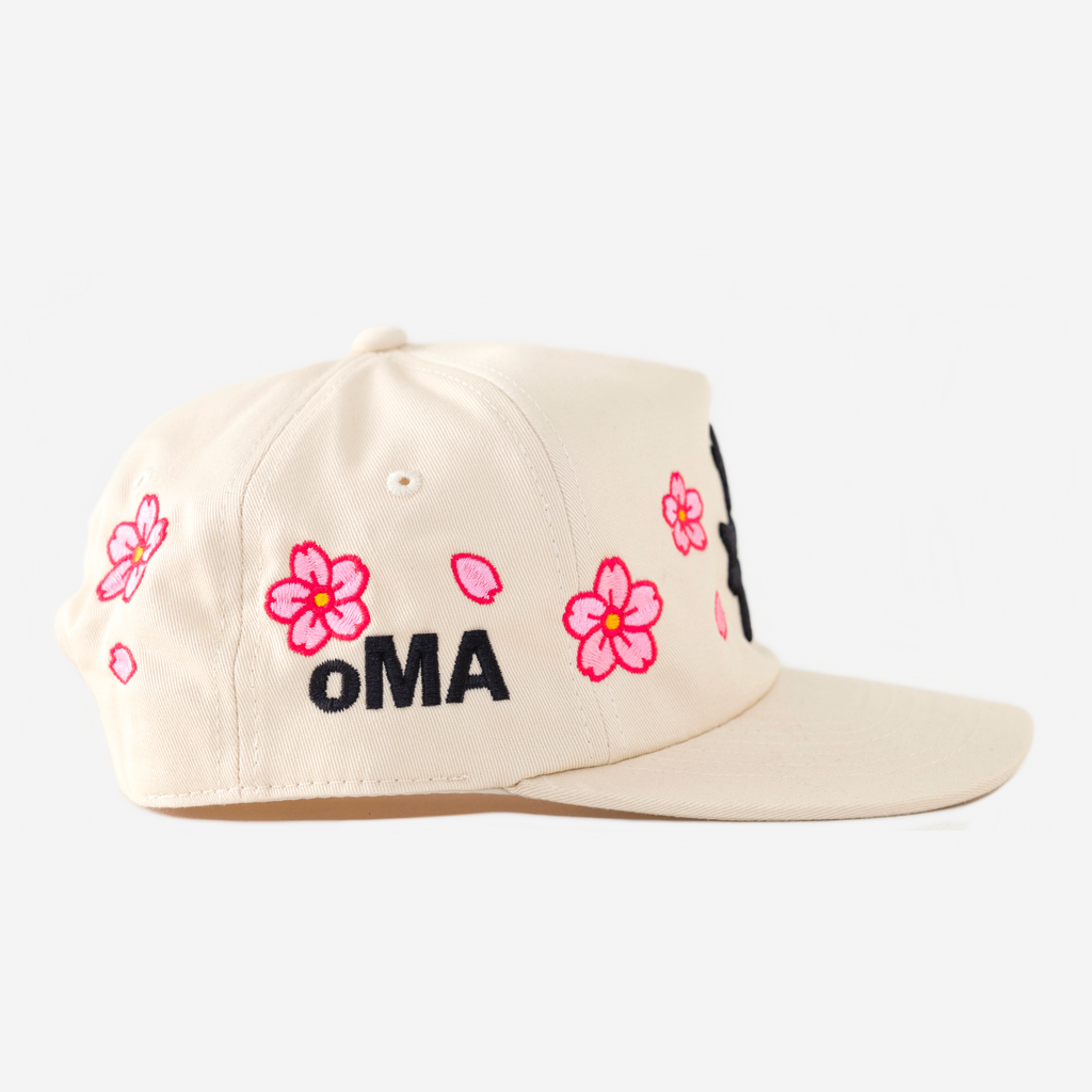 NY KANJI CHERRY BLOSSOM HAT (CREAM)