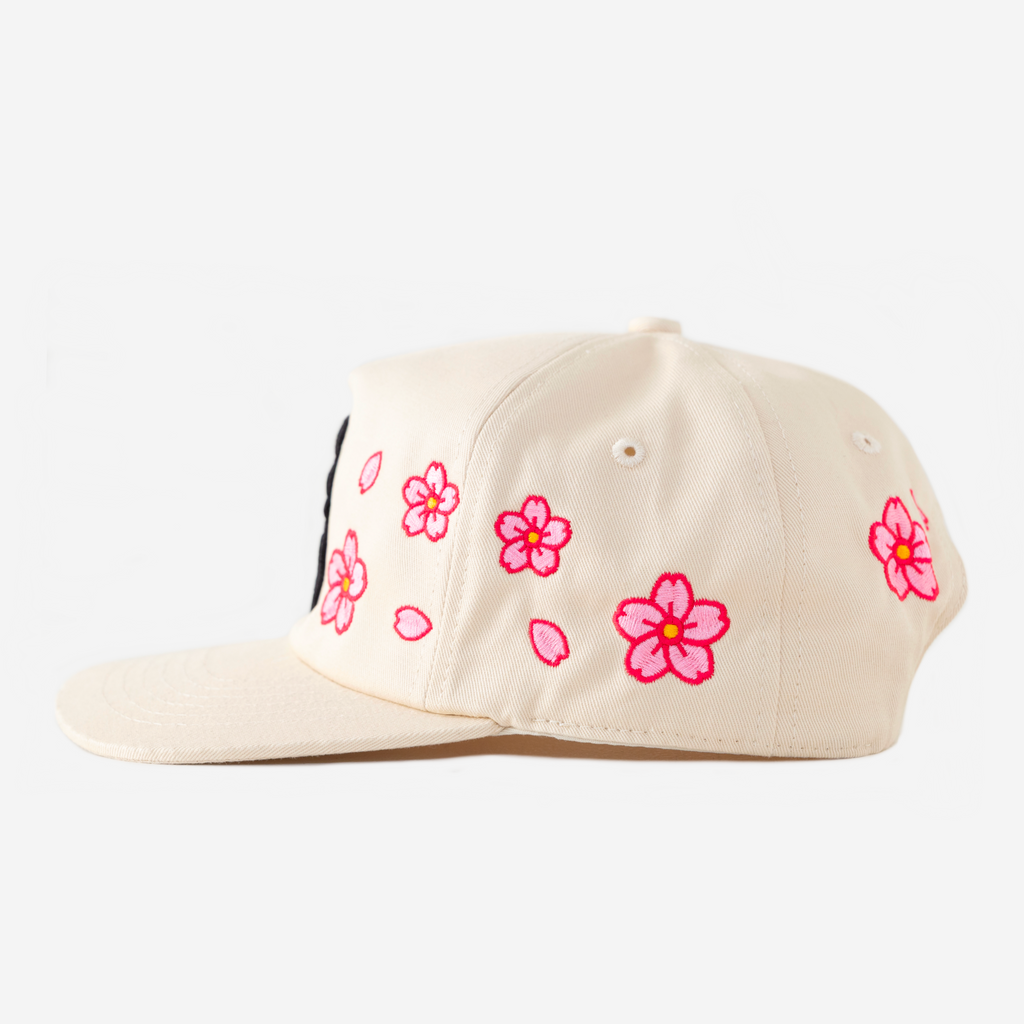 NY KANJI CHERRY BLOSSOM HAT (CREAM)