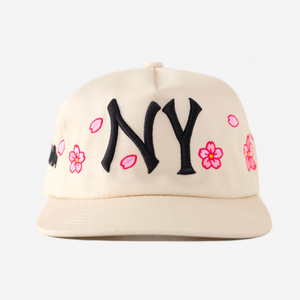 NY CHERRY BLOSSOM HAT (CREAM)