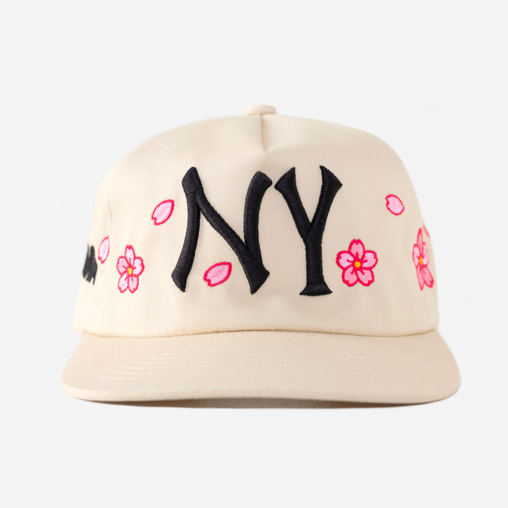 NY CHERRY BLOSSOM HAT (CREAM)