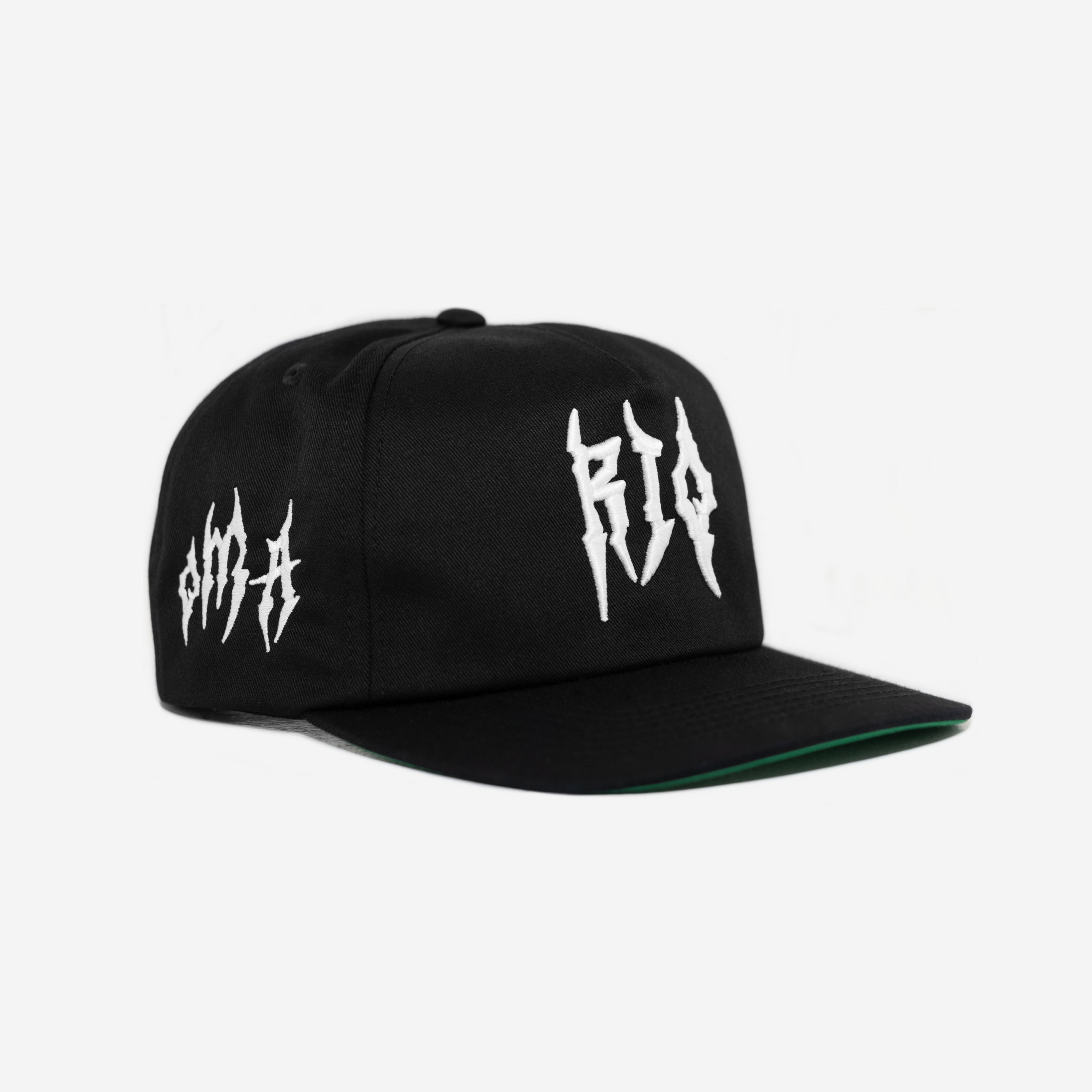 RIo GLoBAL GLITCH HAT (GREEN BRIM)