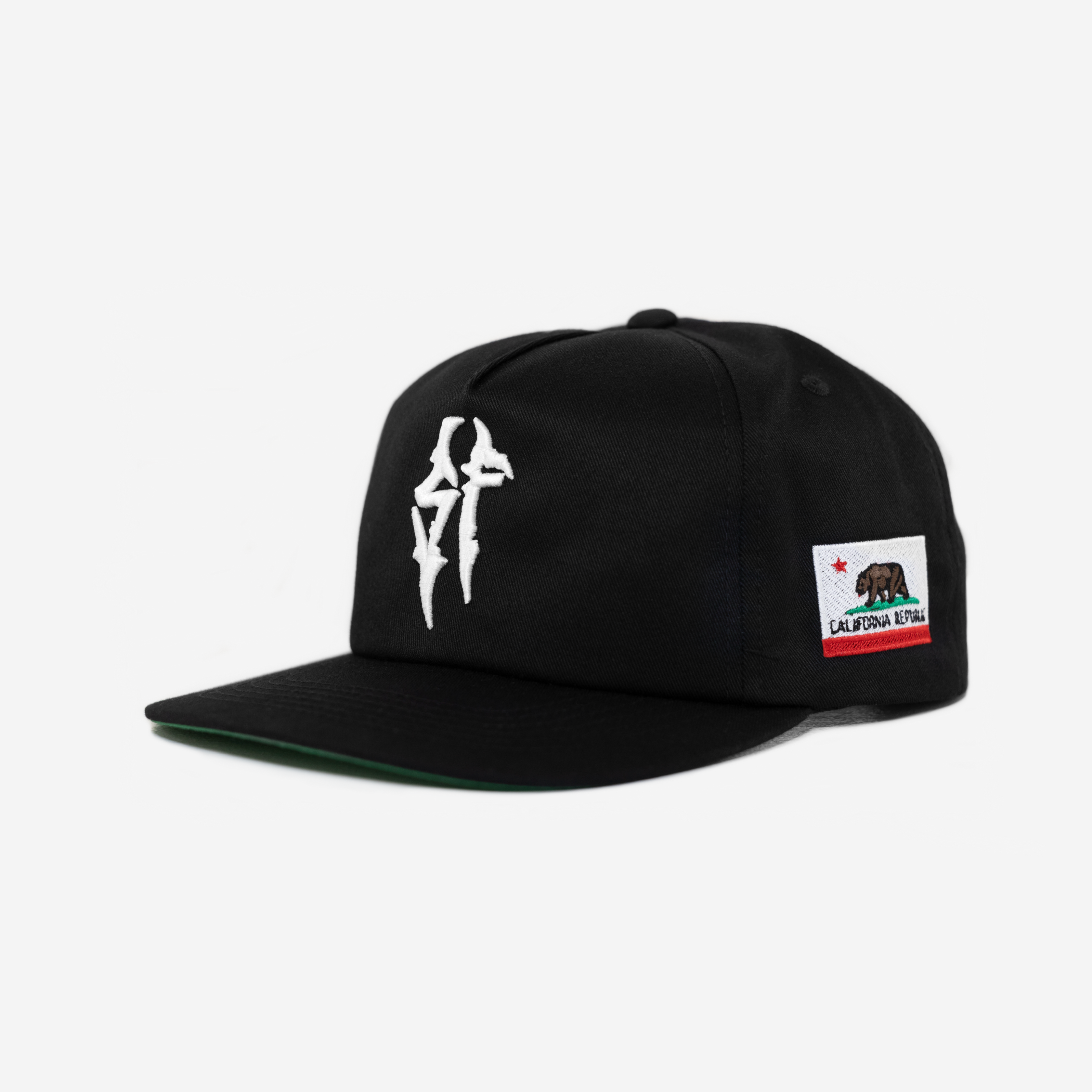 SAN FRANCISCo GLoBAL GLITCH HAT (GREEN BRIM)