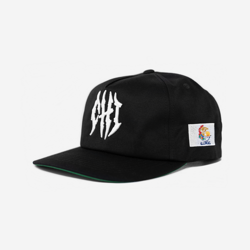 CHICAGo GLoBAL GLITCH HAT (GREEN BRIM)