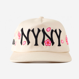 NY NY CHERRY BLOSSOM HAT (CREAM)
