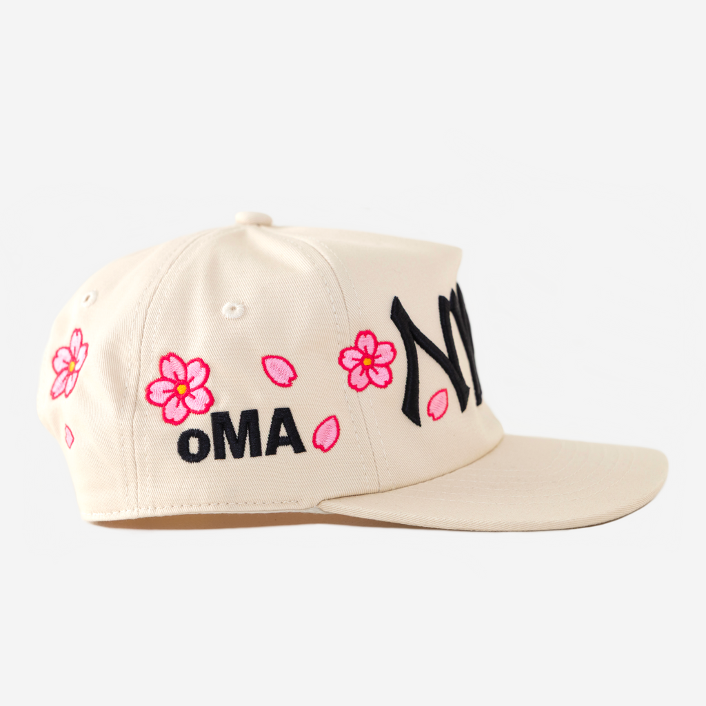 NY NY CHERRY BLOSSOM HAT (CREAM)