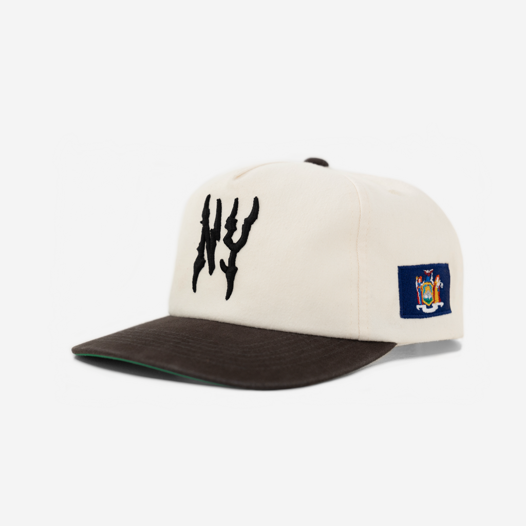 NEW YoRK GLoBAL GLITCH HAT (IVoRY)