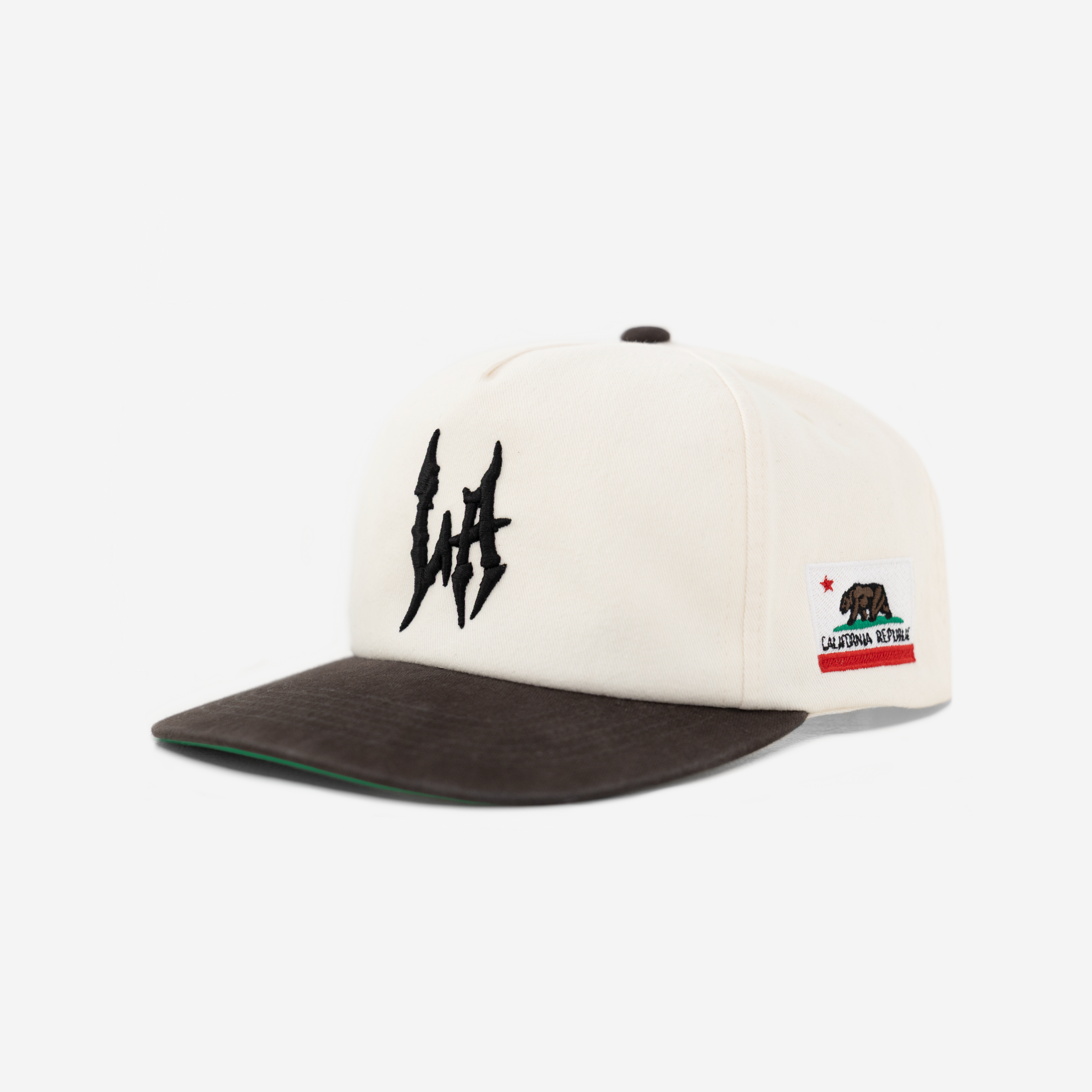LoS ANGELES GLoBAL GLITCH HAT (IVoRY)