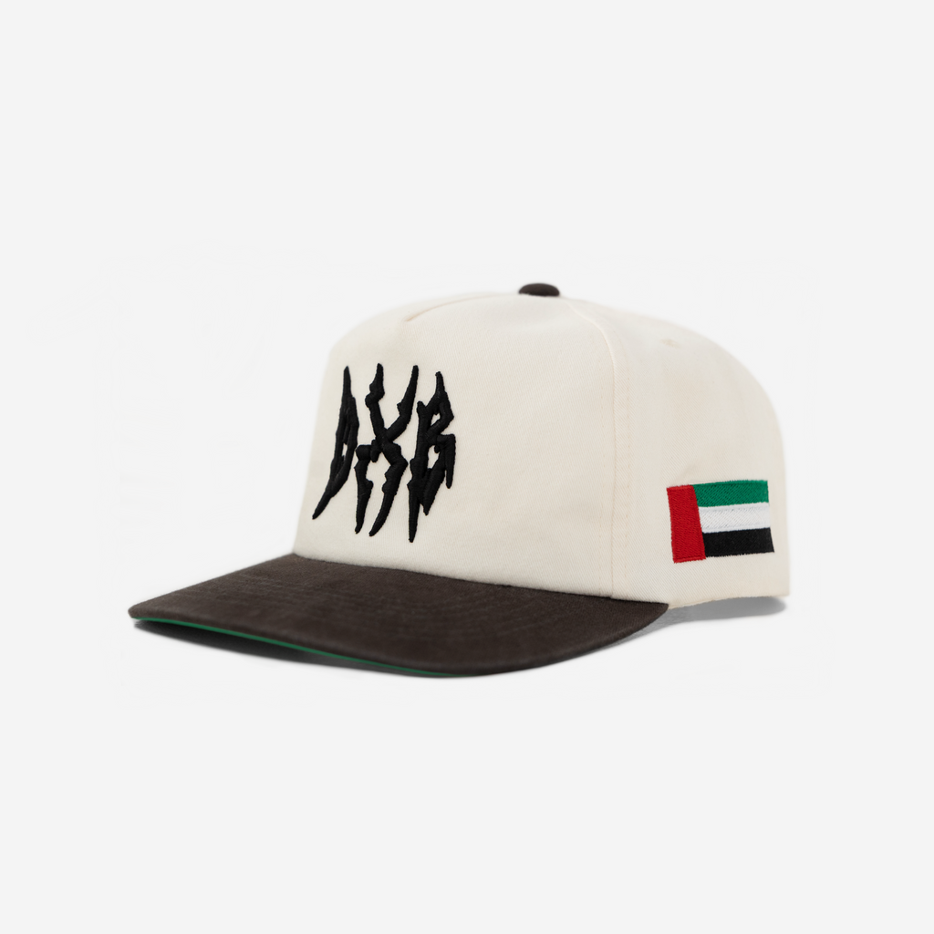DUBAI GLoBAL GLITCH HAT (IVoRY)
