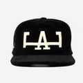 LA CORDUROY HAT (BLK/CREAM)