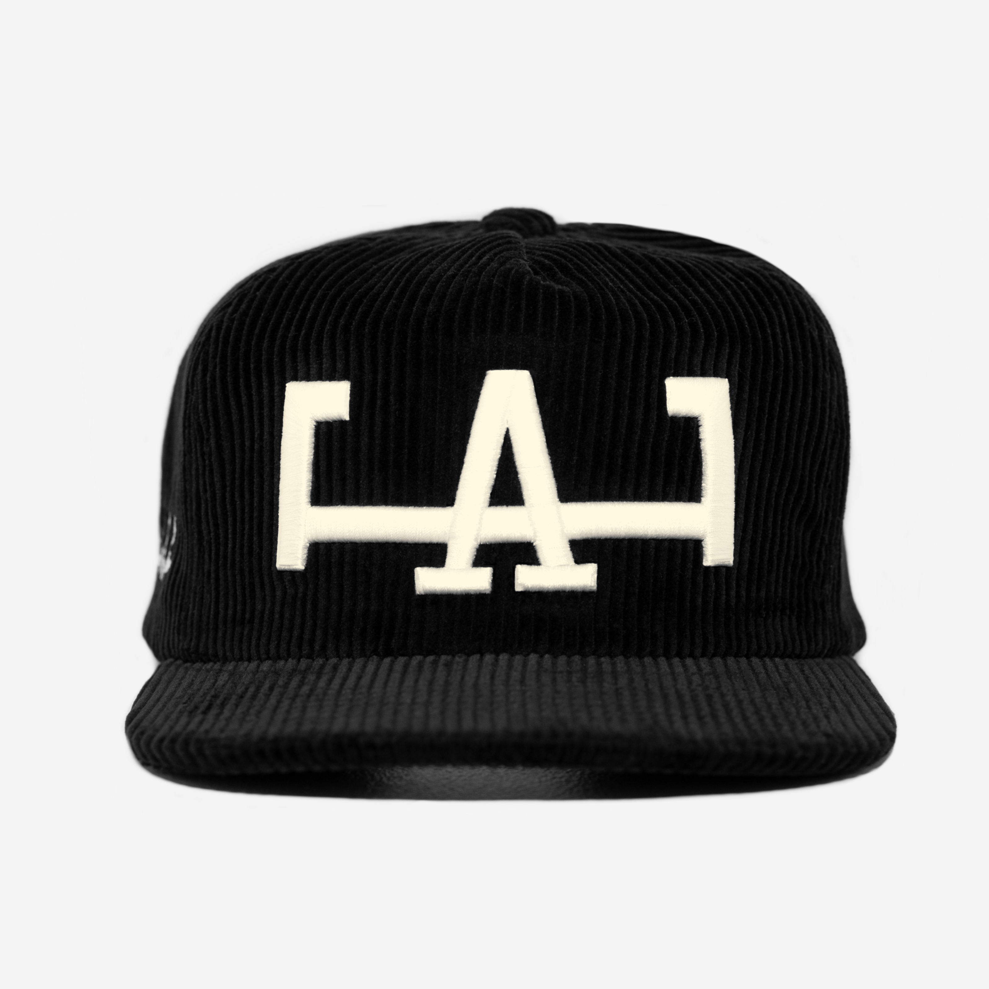 LA CORDUROY HAT (BLK/CREAM)