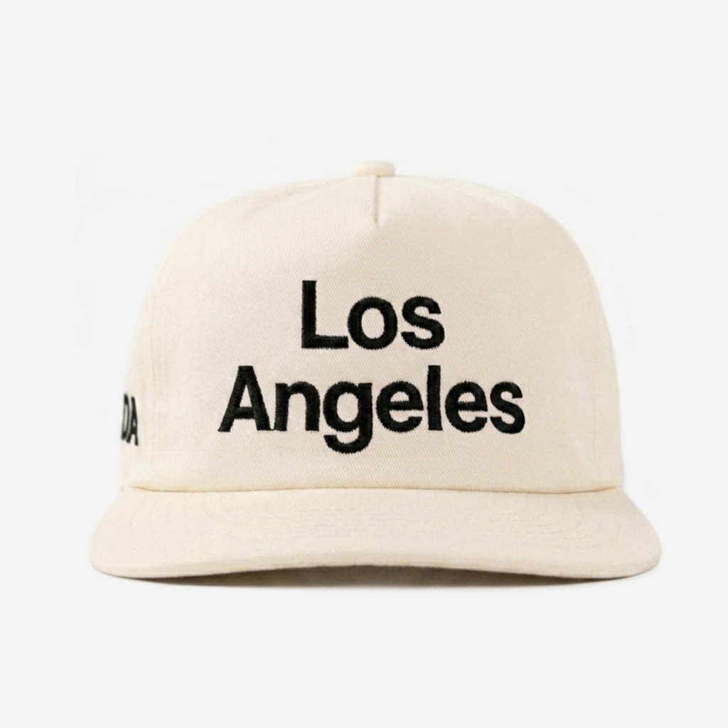 LOS ANGELES TYPOGRAPHY HAT (CREAM)