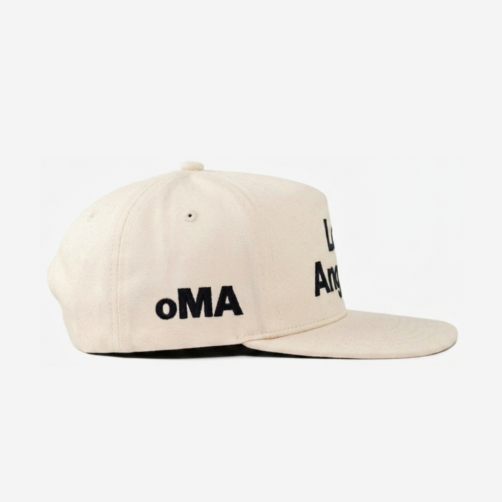 LOS ANGELES TYPOGRAPHY HAT (CREAM)