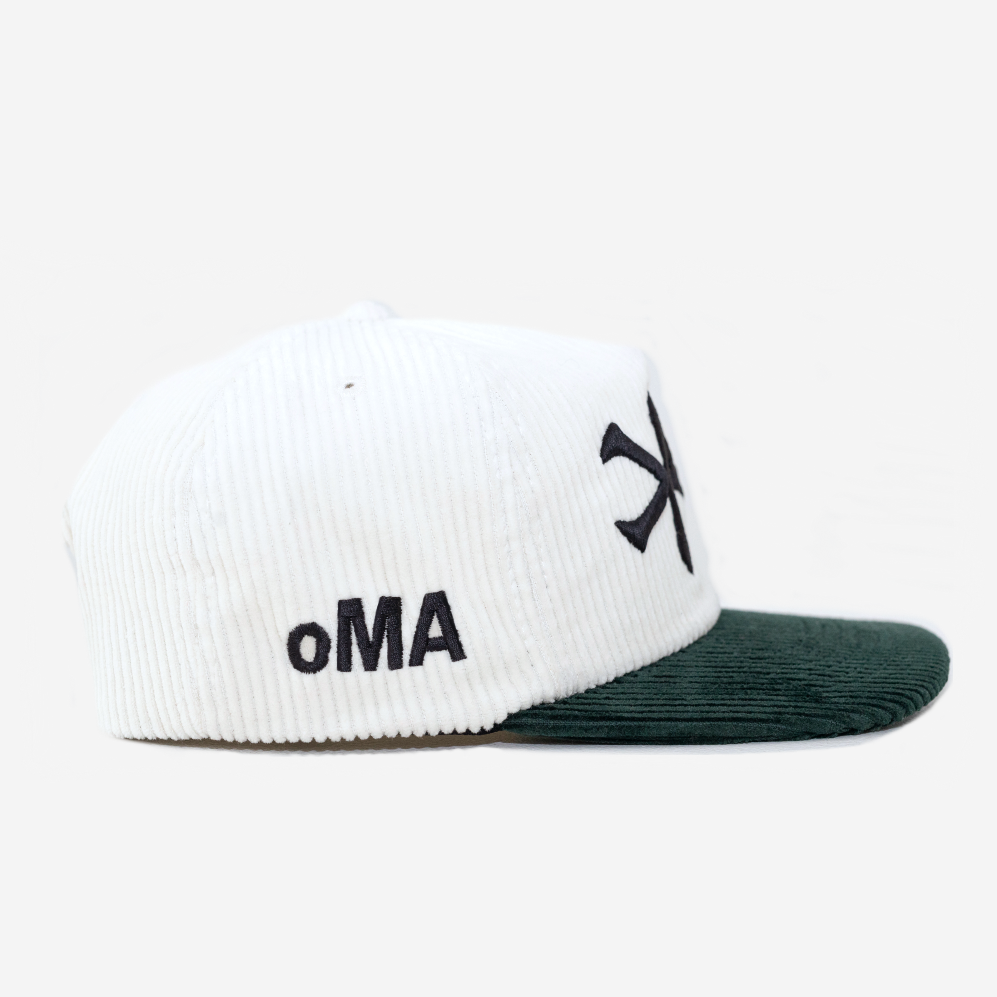 NY CORDUROY HAT (BONE/GREEN)