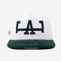 LA CORDUROY HAT (BONE/GREEN)