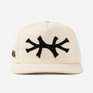 NY CHAIN STITCH HAT (CREAM)
