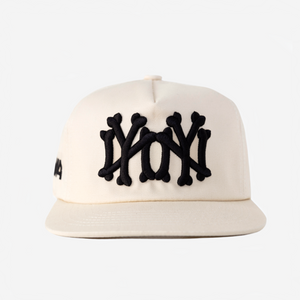 NY NY BONES HAT (CREAM)