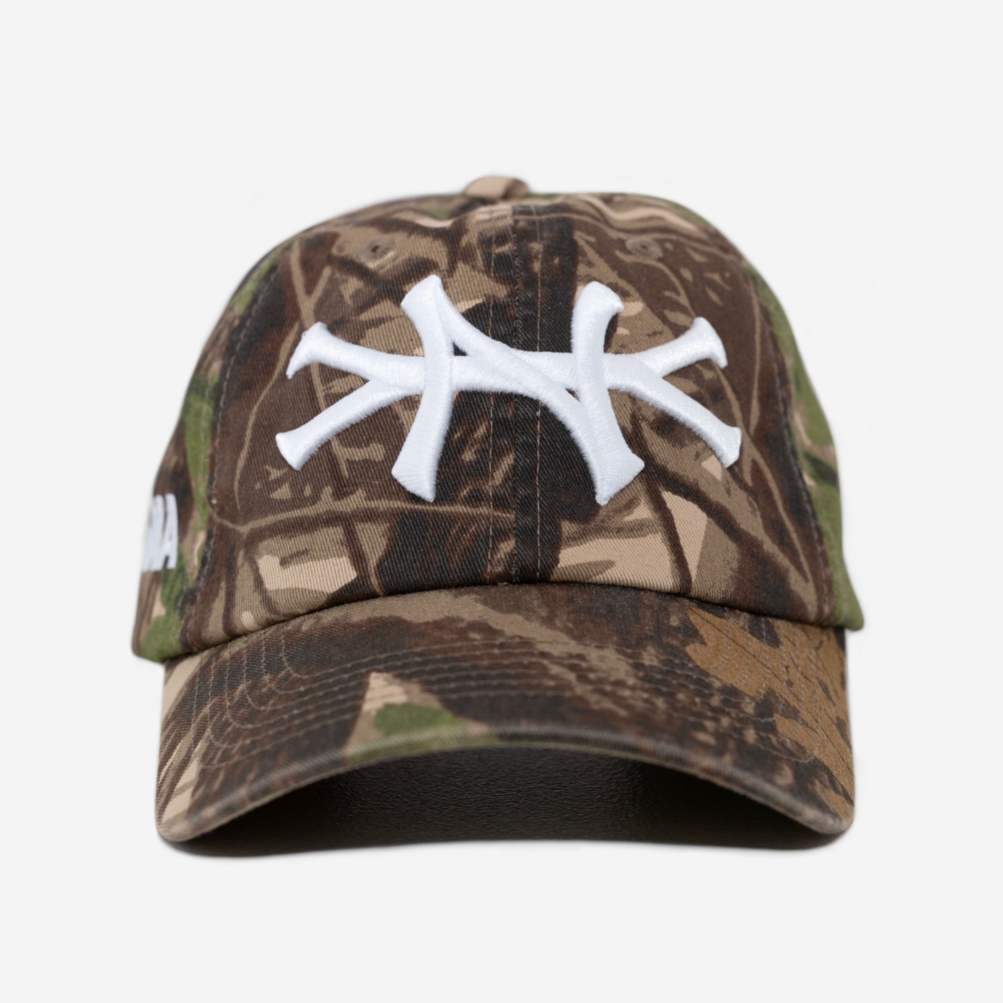 NY FOREST CAMO CURVED BRIM HAT