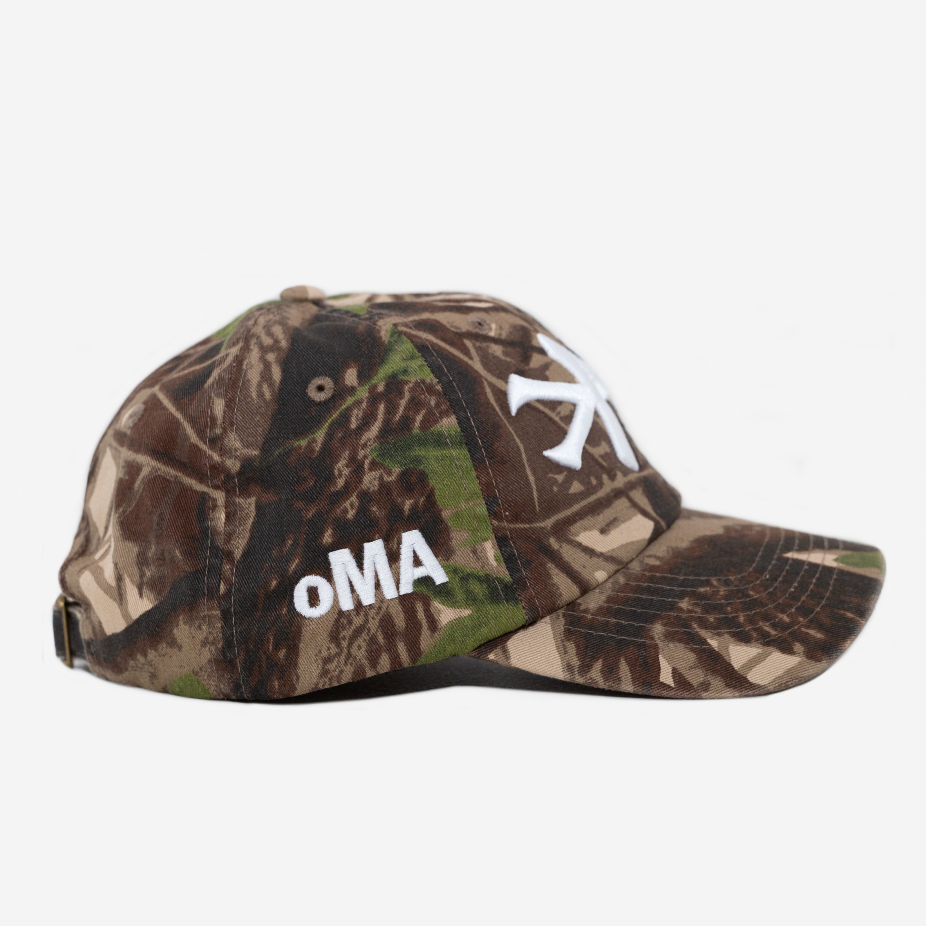 NY FOREST CAMO CURVED BRIM HAT