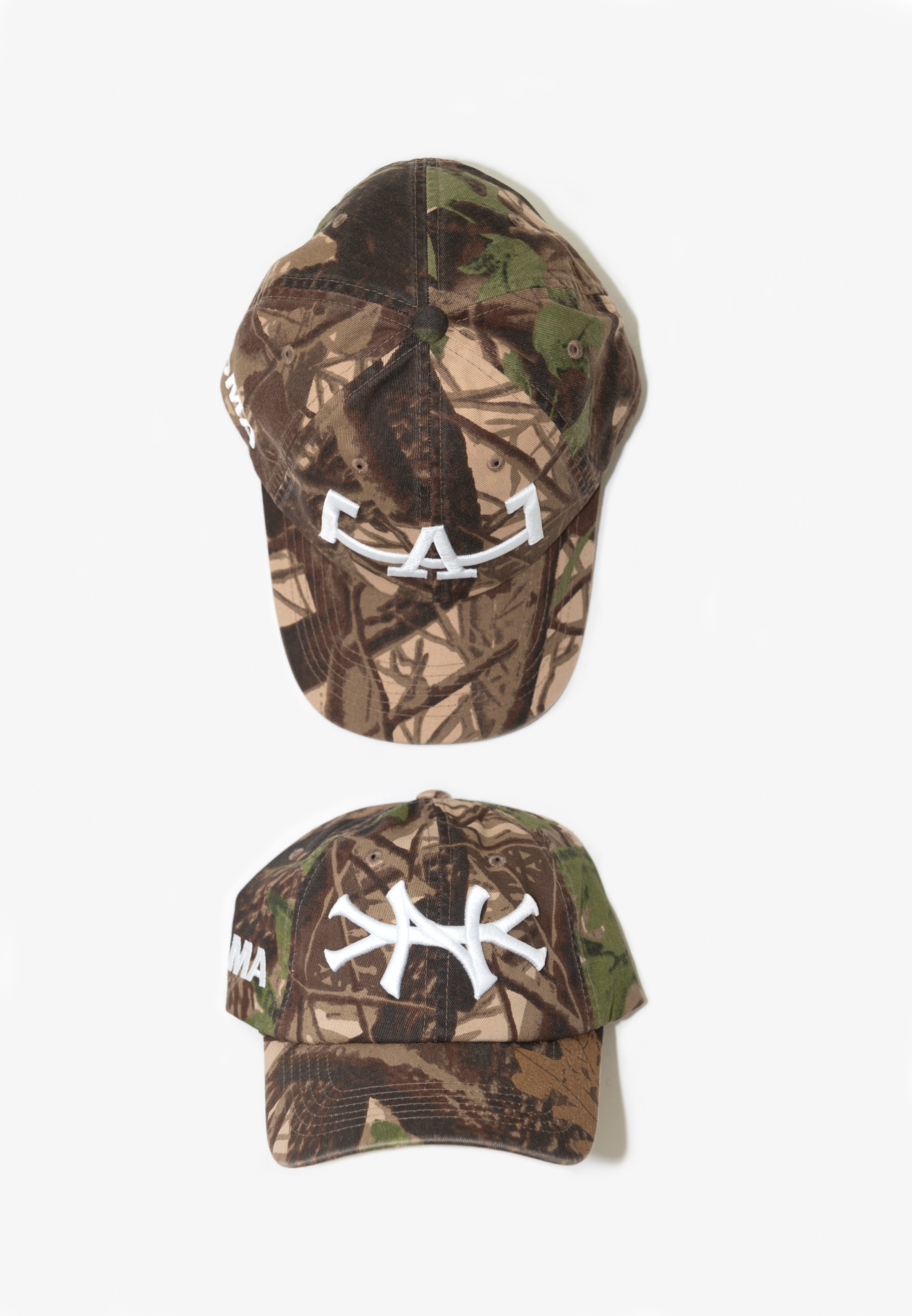 NY FOREST CAMO CURVED BRIM HAT