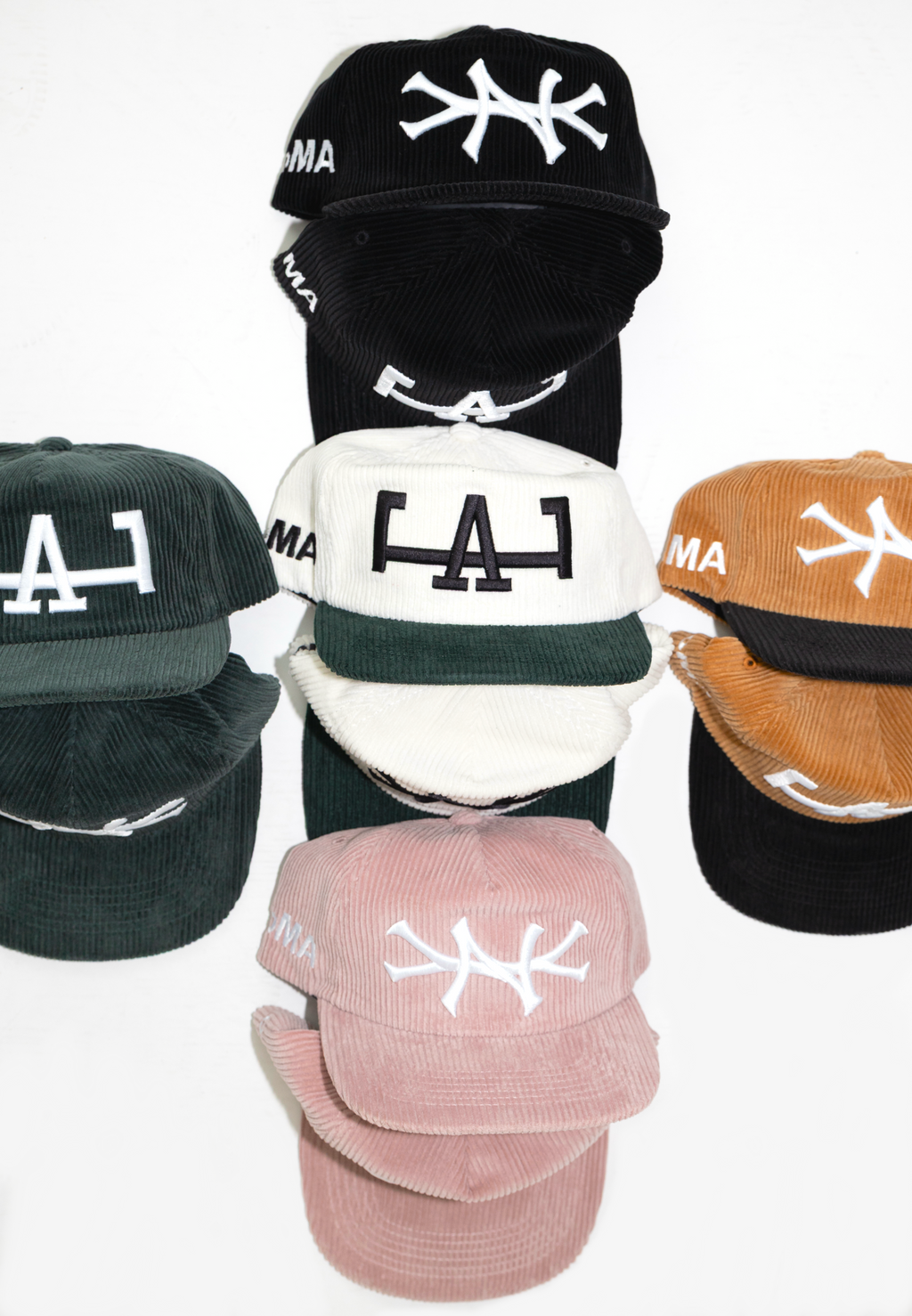 NY CORDUROY HAT (DUST PINK)