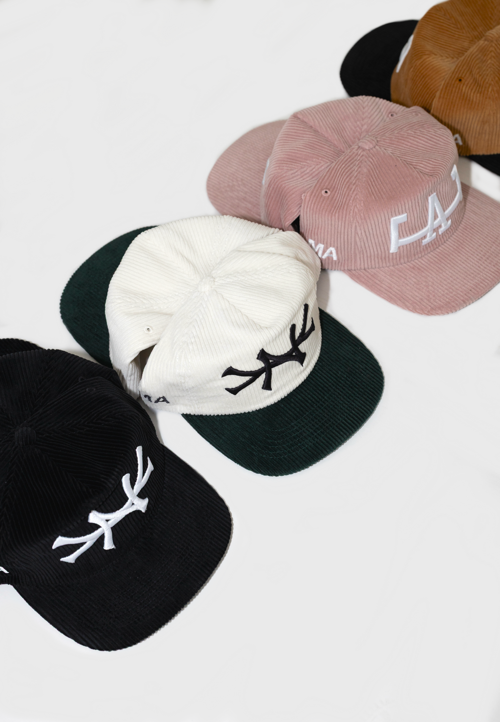 NY CORDUROY HAT (DUST PINK)