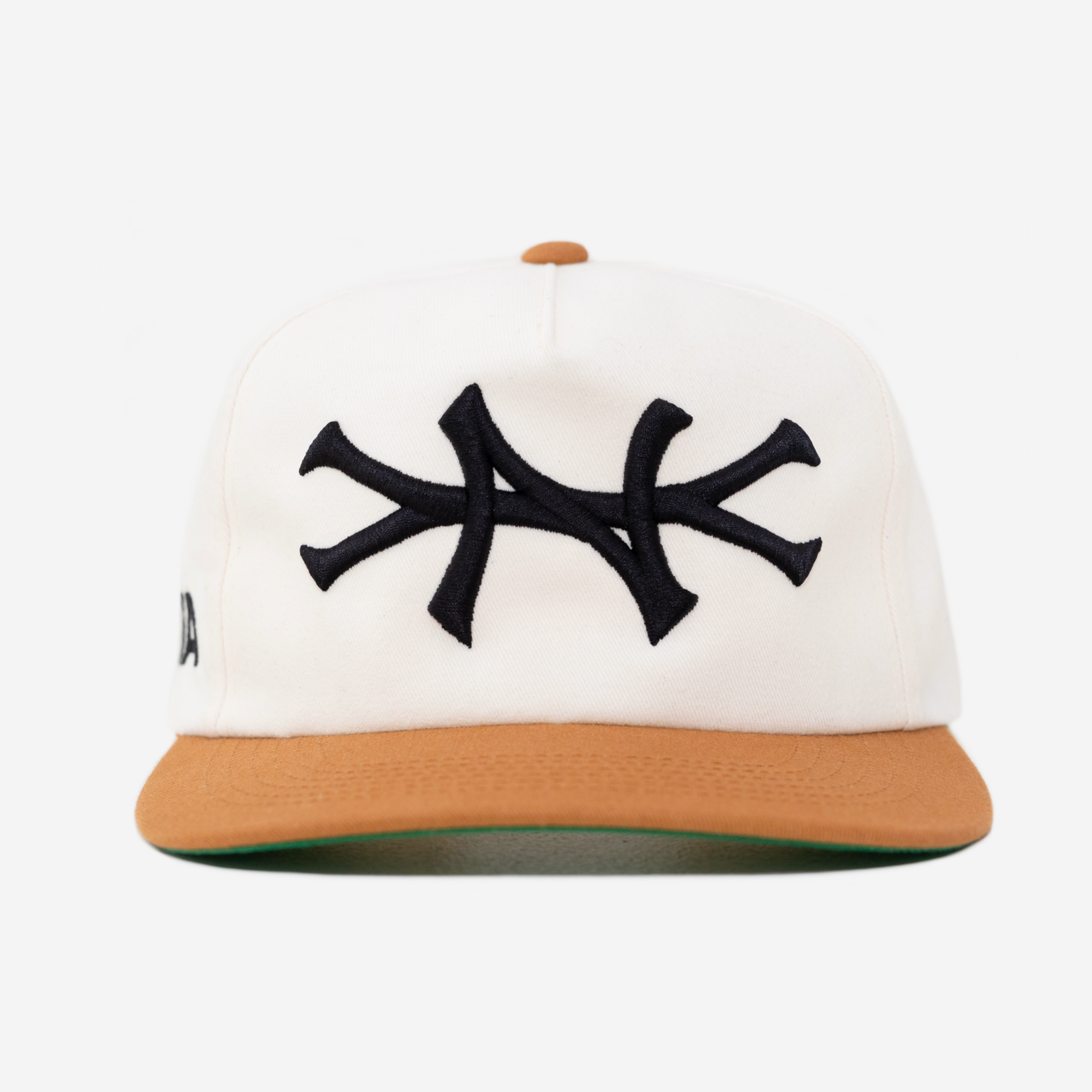 NY PREMIUM 5 PANEL HAT (CREAM/TAN)