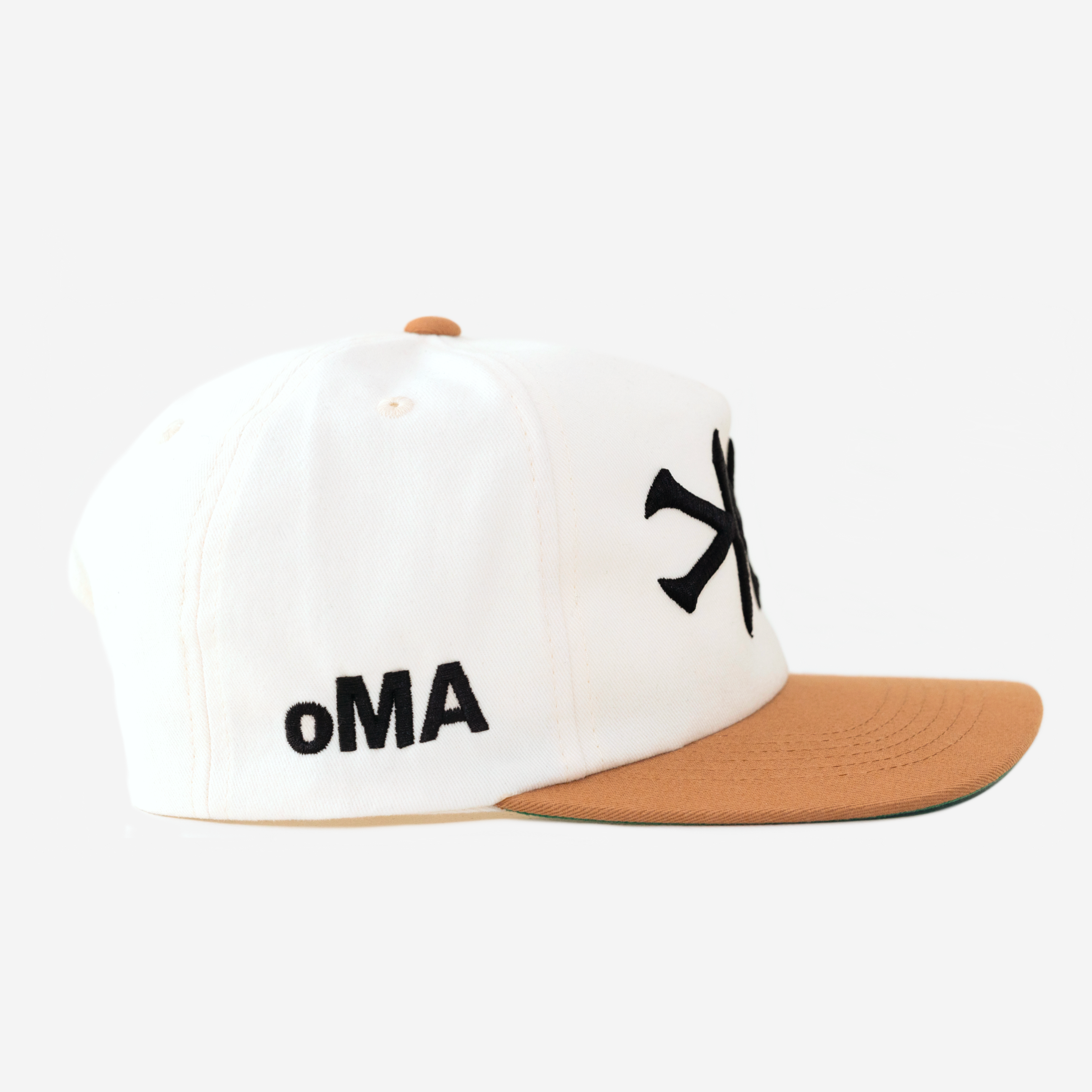 NY PREMIUM 5 PANEL HAT (CREAM/TAN)