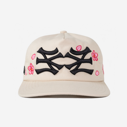 NY NY CHERRY BLOSSOM HAT (CREAM)