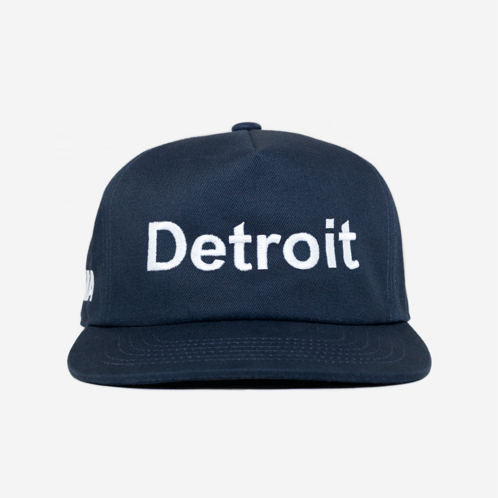 DETROIT TYPOGRAPHY HAT (BLUE)