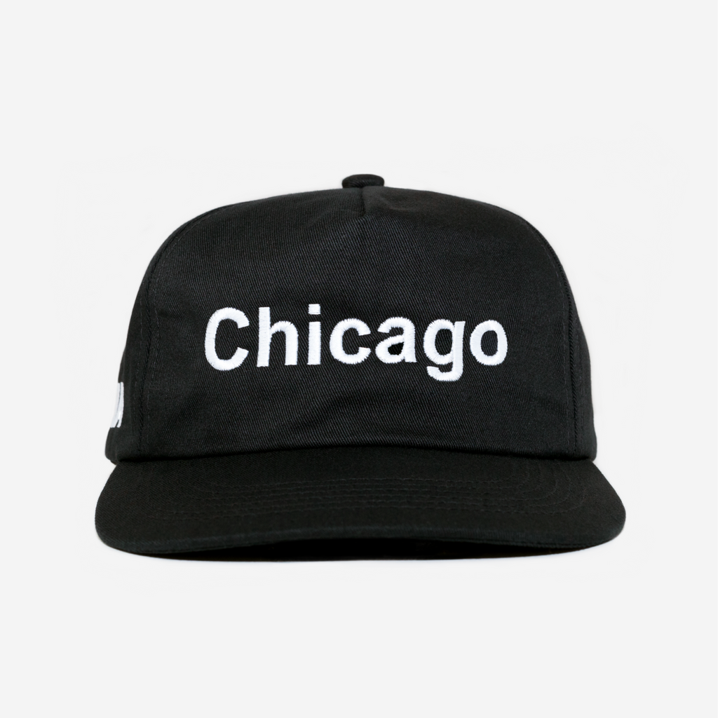 CHICAGO TYPOGRAPHY HAT (BLACK)