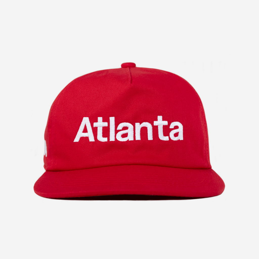 ATLANTA TYPOGRAPHY HAT (RED)