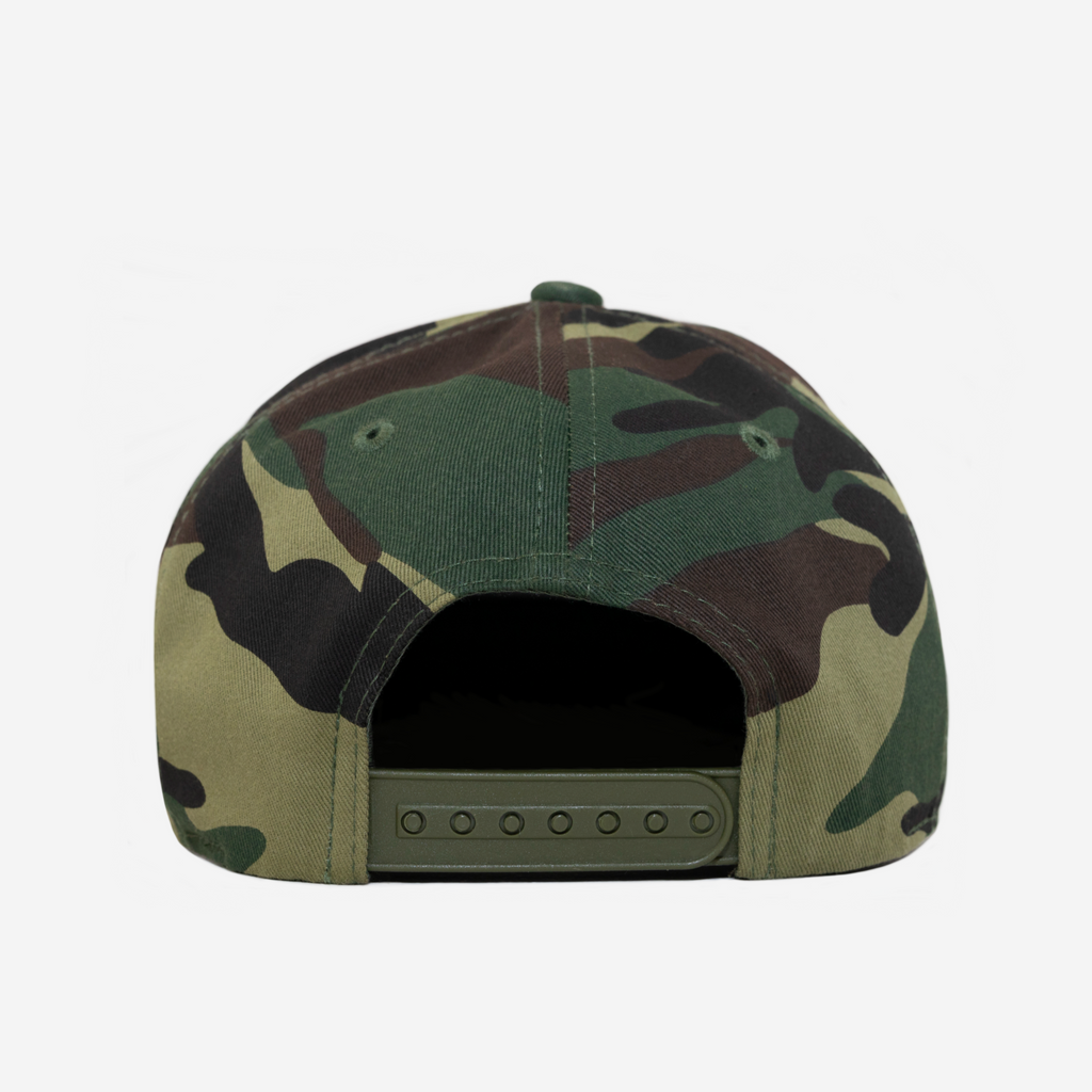 oMA STUDIOS TYPOGRAPHY HAT (ARMY CAMO)