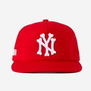 NY BONES HAT (RED)