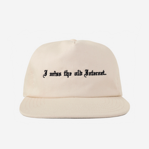 oLD INTERNET HAT (CREAM)