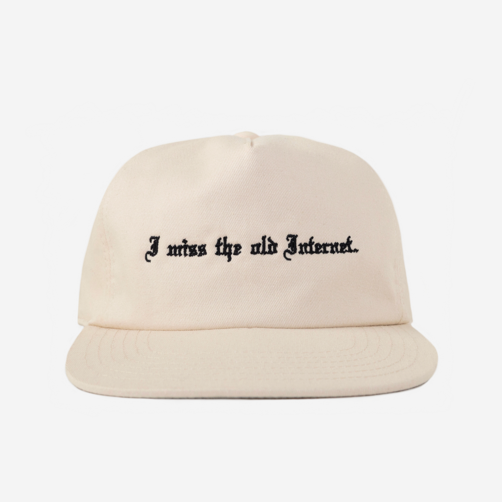 oLD INTERNET HAT (CREAM)