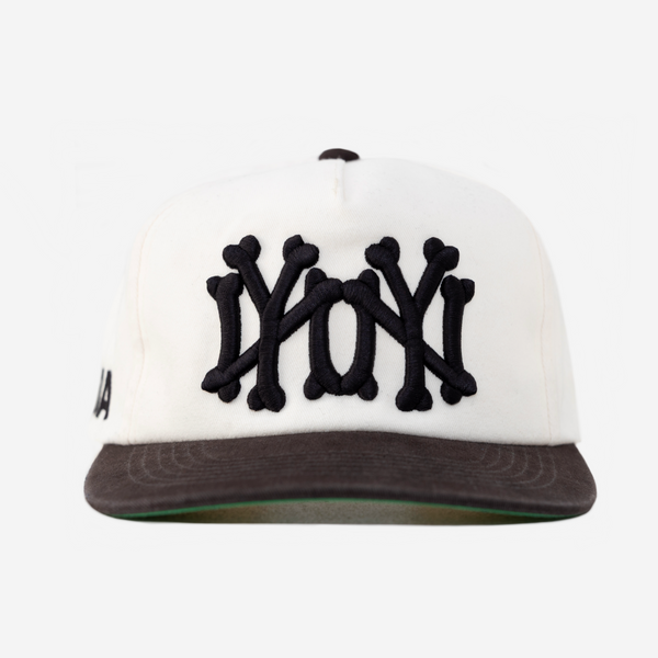 NY NY BONES HAT (COOKIES & CREAM) – oMA Studios
