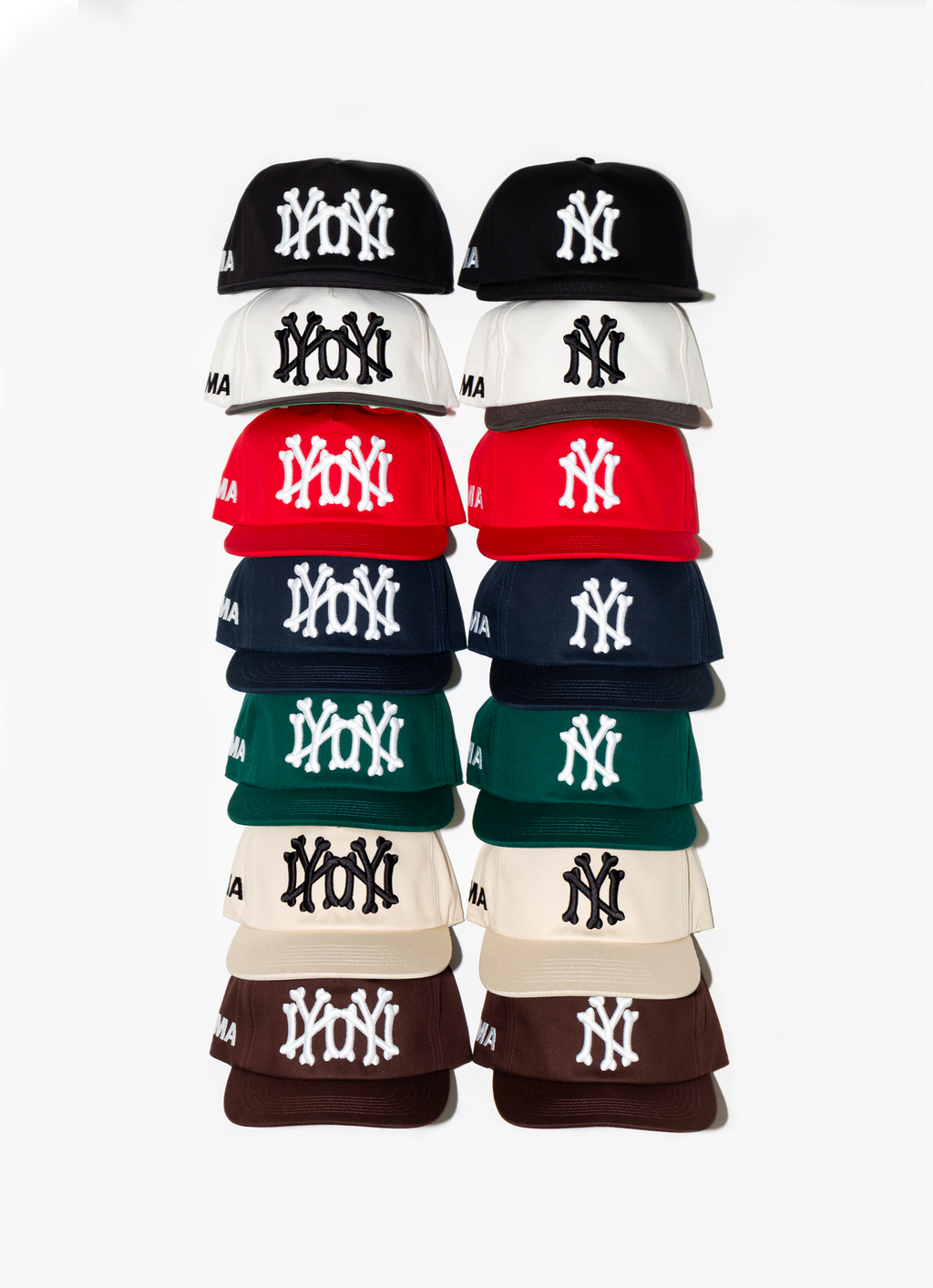 NY NY BONES HAT (BLACK)