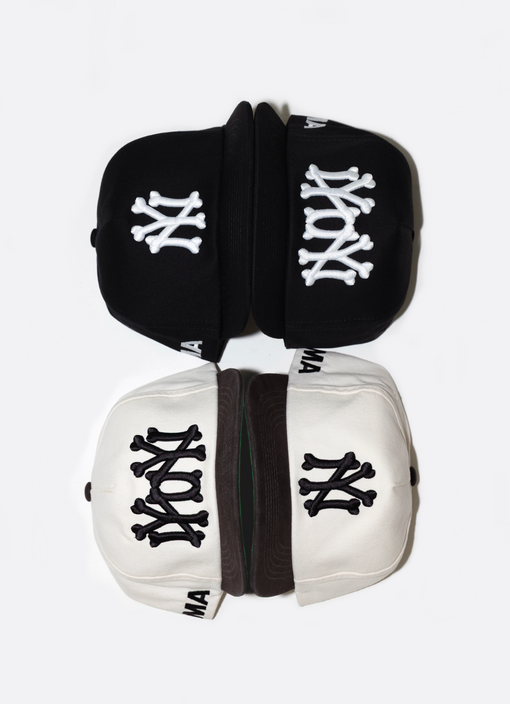 NY NY BONES HAT (BLACK)