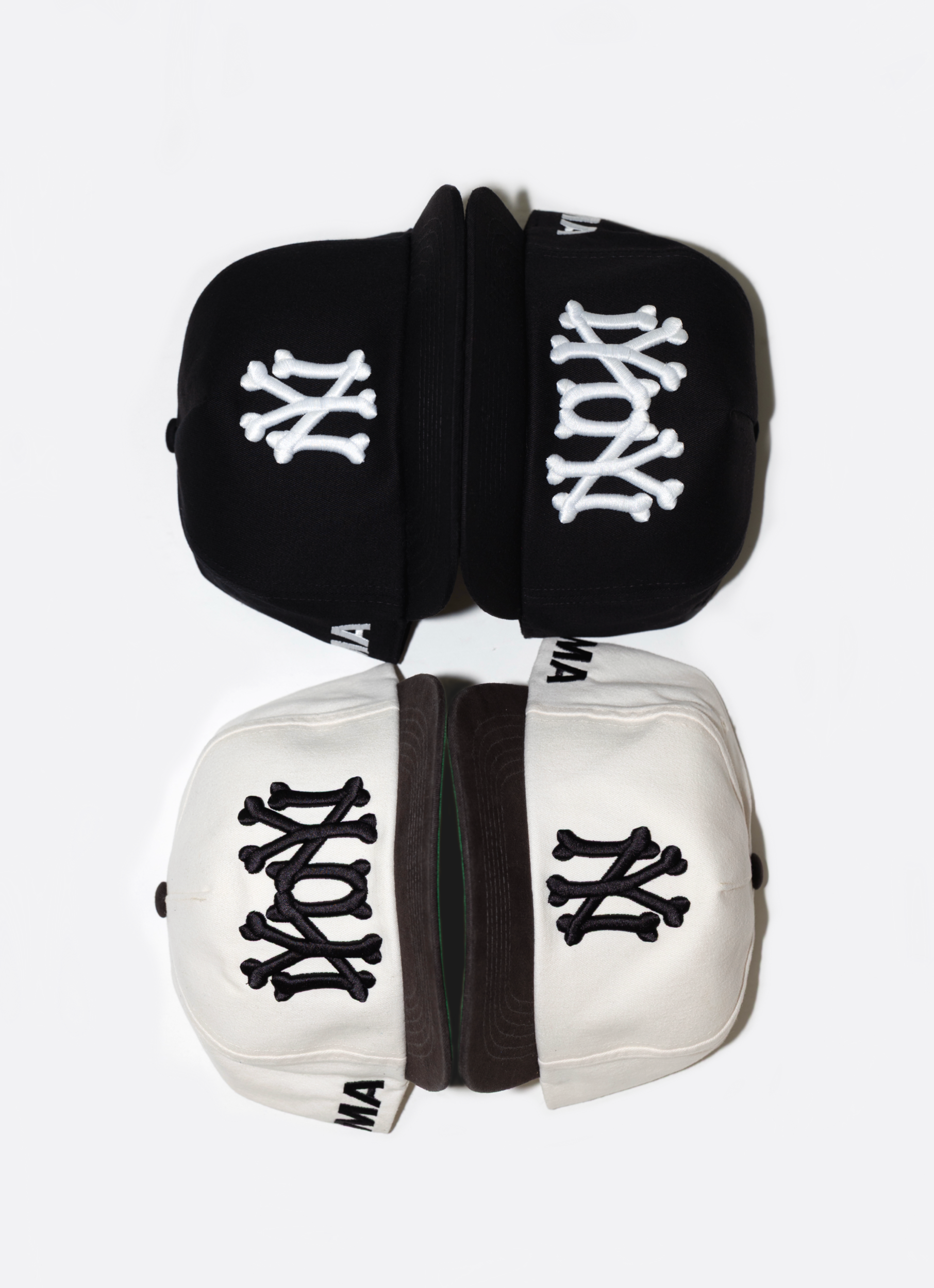 NY NY BONES HAT (BLACK)