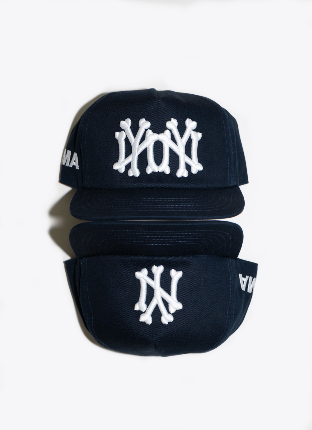 NY NY BONES HAT (NAVY)