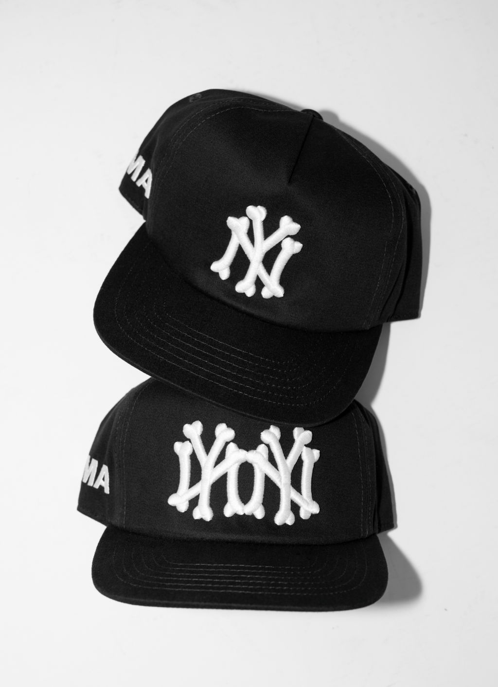 NY NY BONES HAT (BLACK)