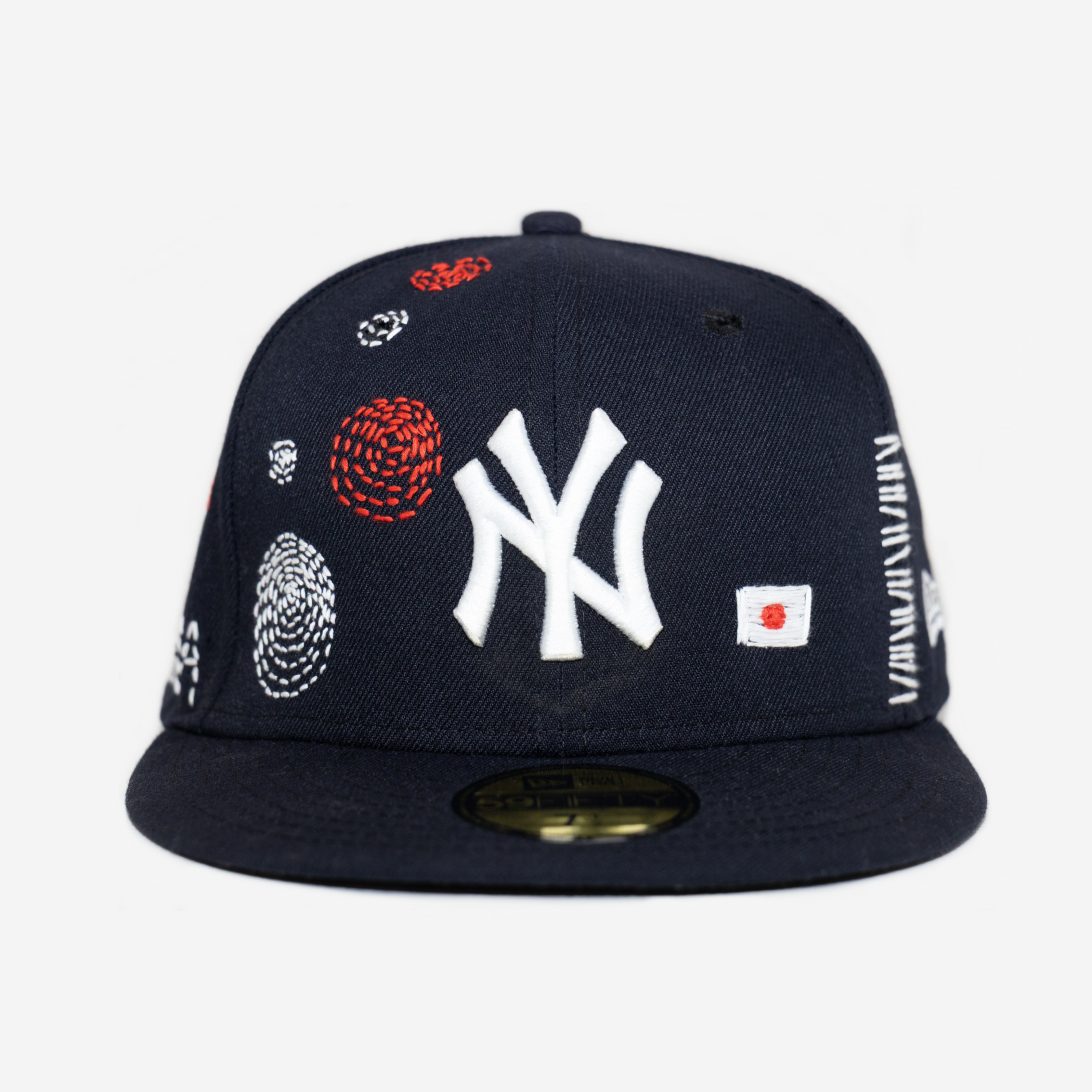 NEW YoRK YANKEES SASHIKo EMBRoIDERED FITTED HAT (NAVY)